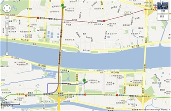 从北面自驾车到达广州家具展会场指南