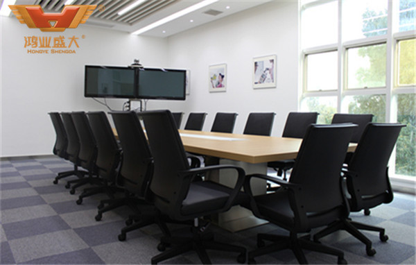 捷德中国企业办公家具配套会议室办公桌椅款式