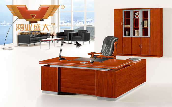 新型老板台 品牌实木办公桌班台HY-D0220
