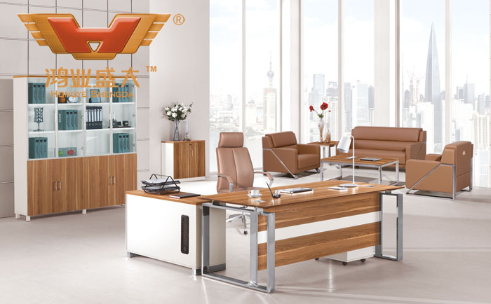现代时尚大板桌 品牌板式办公桌HY-BT11