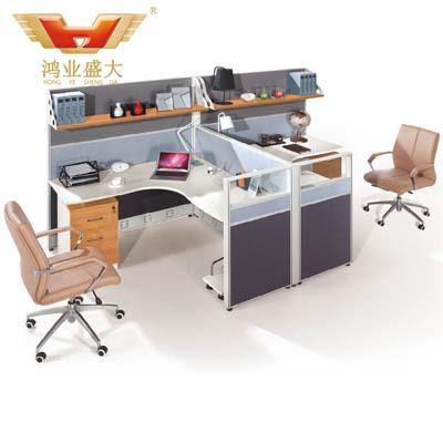 双人时尚办公桌 简易现代办公屏风HY-P07