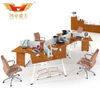 六人座时尚办公屏风 隔断六人位职员桌HY-Z02