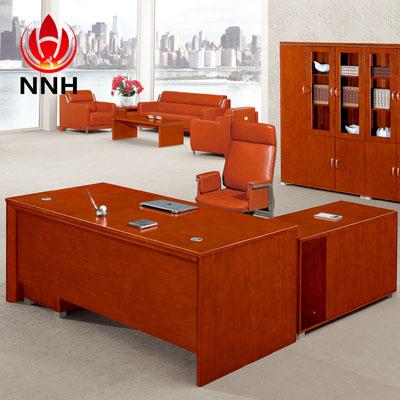 新款油漆实木办公桌椅 花梨木班台NNH-K54-18