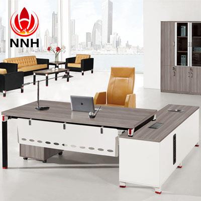 现代简易大板桌 银松木板式办公桌NNH-JT14